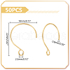 Unicraftale 50Pcs Ion Plating(IP) 304 Stainless Steel Earring Hooks STAS-UN0058-52-3