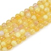 Natural Fire Crackle Agate Bead Strands G-K166-07F-6mm-07-2
