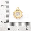 Brass Micro Pave Clear Cubic Zirconia Pendants KK-Z084-09G-03-3