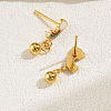 Fashionable Classic Versatile Rainbow with Round Stainless Steel Stud Earrings NE2607-2