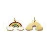 316 Surgical Stainless Steel Enamel Charms STAS-S116-403G-2