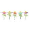 Glass Seed Beaded Flower Pendants PALLOY-MZ00737-1