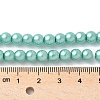 Baking Painted Pearlized Glass Pearl Round Bead Strands HY-XCP0001-24-4
