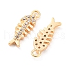 Brass Micro Pave Cubic Zirconia Pendant KK-E090-30G-2