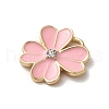 Flower Alloy Enamel Pendants ENAM-A007-04KCG-01-2