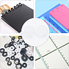 CRASPIRE 24Pcs Plastic Loose Leaf Ring Round Binder Discs DIY-CP0010-97B-5