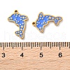Ion Plating(IP) 304 Stainless Steel Enamel Pendants STAS-M102-12A-G-3