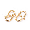 304 Stainless Steel S Hook Clasps STAS-G199-01G-2
