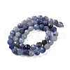 Dyed & Heated Natural Blue Aventurine Beads Strands G-NH0021-A23-01-3