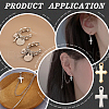 Unicraftale 100Pcs 2 Colors 304 Stainless Steel Tiny Cross Charms FIND-UN0004-01-6