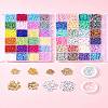 DIY Glass Seed & Plastic & Polymer Clay Beads Bracelets Making Kits DIY-FS0007-07-9