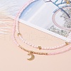 Star & Moon Pendant Necklaces Set for Teen Girl Women NJEW-JN03738-05-2