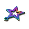 Ion Plating(IP) 201 Stainless Steel Pendants STAS-A066-14M-4