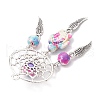 Woven Net/Web with Feather Pendants PALLOY-JF03981-5