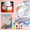 SOFPLATE 2400Pcs 12 Styles Transparent Glass Beads Strands GLAA-SP0001-13-6