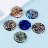 Handmade Silver Foil Lampwork Pendants FOIL-S116-2-B-5