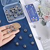 SUNNYCLUE 40Pcs 5 Styles Alloy European Beads FIND-SC0010-56-3