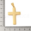 PVD Vacuum Plating 304 Stainless Steel Pendants STAS-C105-05G-3