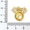 Rack Plating Brass Micro Pave Cubic Zirconia Pendants KK-Z063-19G-3