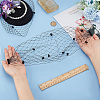 Nylon Fascinator Mesh Face Veil OHAR-WH0034-09A-01-3
