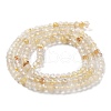 Natural Rutilated Quartz Beads Strands G-J400-C11-02-3