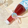 Brass Wax Seal Stamp with Wood Handle AJEW-WH0412-0275-5