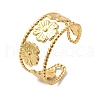 304 Stainless Steel Cuff Bangles for Women BJEW-Z096-04G-4