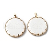 Alloy Freshwater Shell Pendants PALLOY-K006-01G-1