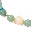 Natural Green Aventurine Stretch Bracelets BJEW-JB11968-02-3