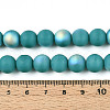 Frosted Opaque Glass Beads Strands GLAA-T032-P10mm-MBB12-4