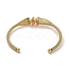 Golden 304 Stainless Steel Cuff Bangles for Women BJEW-C050-01G-G-3
