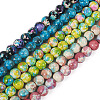 6 Strands 6 Colors Synthetic Turquoise Dyed Beads Strands TURQ-TA0001-03-9