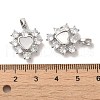 Brass Micro Pave Cubic Zirconia Pendants KK-H461-03P-3