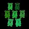 Crown Bear Luminous Resin Display Decorations DJEW-M010-01-1