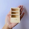 Mini Dollhouse Wood Bookcase Home Decoration PW-WG9B67F-01-4