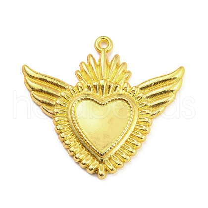 Alloy Rhinestone Settings Pendant PALLOY-H132-02G-07-1