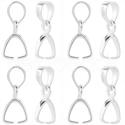 SUNNYCLUE 6Pcs 925 Sterling Silver Pendants Bails STER-SC0001-31-1