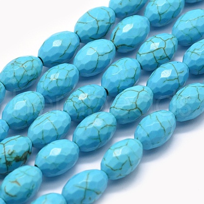 Synthetic Turquoise Beads Strands G-E506-04A-1