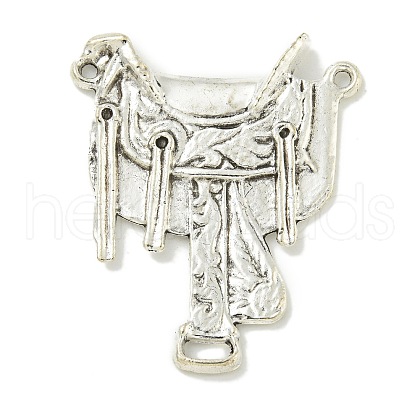 Tibetan Style Alloy Western Cowboy Saddle Watch Fob Metal Chandelier Component Links FIND-U015-24AS-1