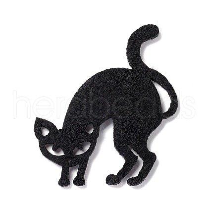 Wool Felt Cat Party Decorations AJEW-P101-05A-1