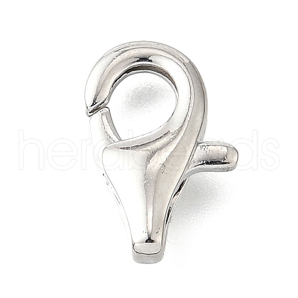 Brass Lobster Claw Clasps KK-V007-32P-1