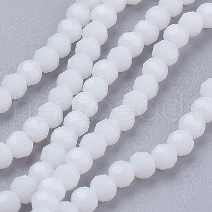 Faceted(32 Facets) Glass Beads Strands EGLA-J042-4mm-26-1