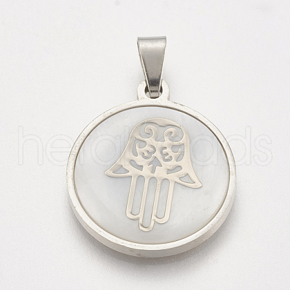 201 Stainless Steel Pendants STAS-T038-22-1