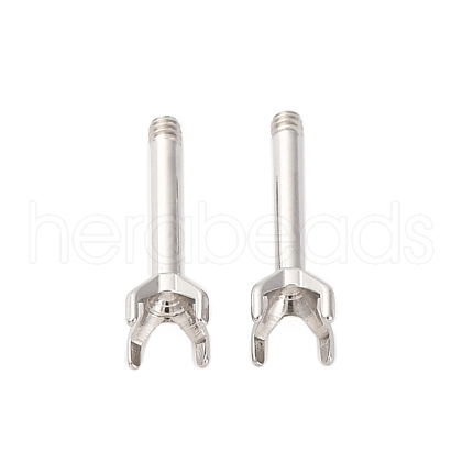 304 Stainless Steel Stud Earring Findings STAS-B091-02B-03P-1