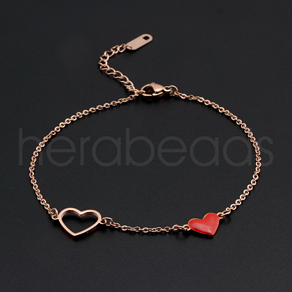Stainless Steel Charm Anklets WGE3F25-16-1