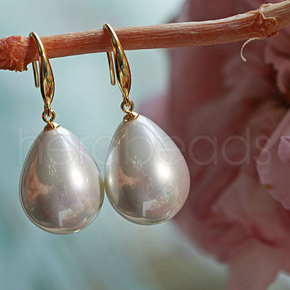 Mother's Day Jewellery Vintage Teardrop Stainless Steel Dangle Earrings SC6783-2-1