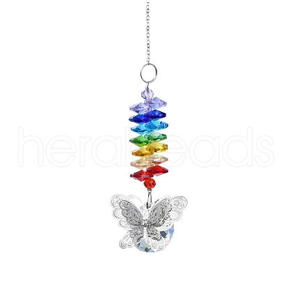 Chakra Theme Faceted K9 Glass Suncatchers PW-WG22479-01-1