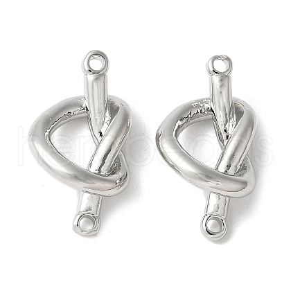 Brass Knot Connector Charms KK-S518-05P-1