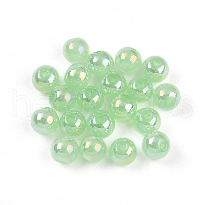 Electroplate Pearlized Glass Pearl Beads EGLA-T021-14A-05-1