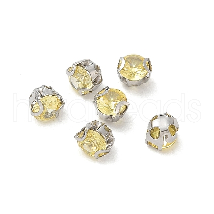 Round Stainless Steel Prong Settings STAS-M104-01E-1